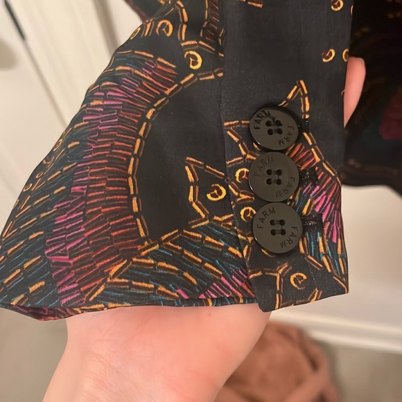 Patterned Navy Blazee - Picture 3 of 4